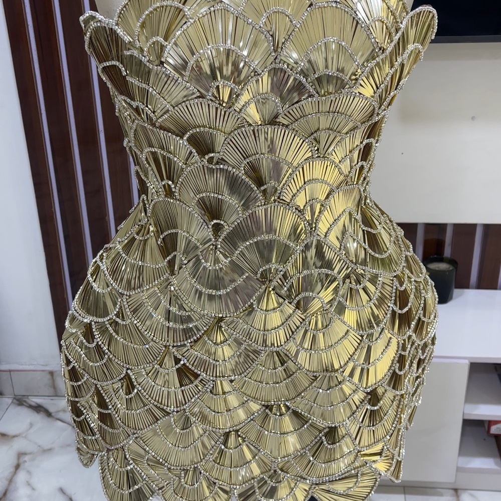 Elegant Gold Decorative Vase
